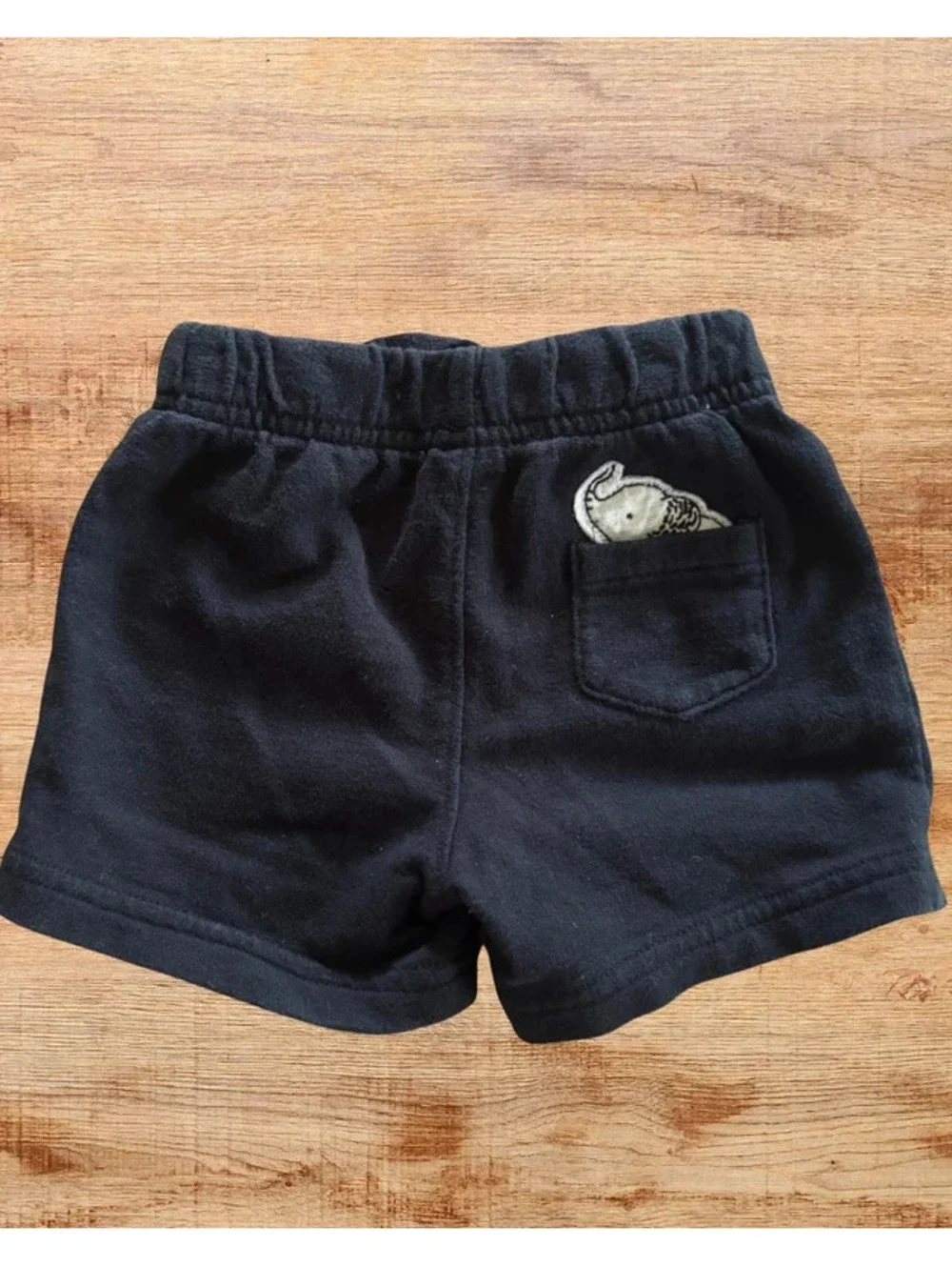 Child of Mine 6-9M Baby Black Pull-On Shorts Drawstring Everyday Basics